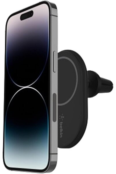 Belkin BoostCharge Kablosuz Şarj Manyetik Araç Telefonu Montaj Tutacağı, MagS...