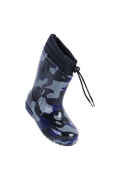 Skuaıter Syh-Mavi Paraşüt Termal Kürklü Erkek Çocuk Çizme Bot