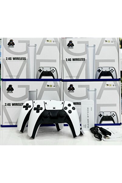 Generic 2.4G Wireless Game Controller GamePad White, 4K Output, Classic Games, Double Rocker, Connect to TV