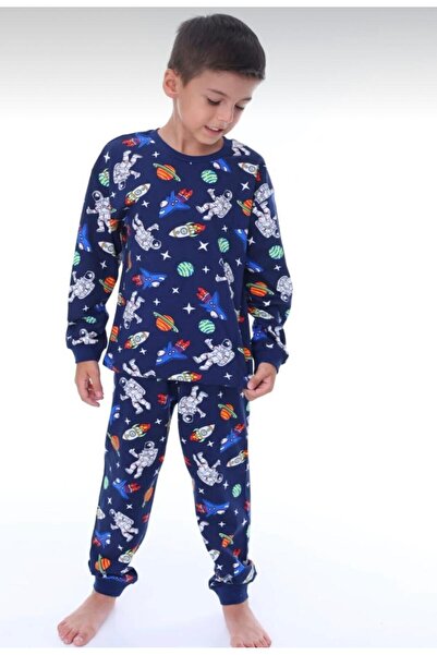 Emilakids Astronaut Themed Space Cotton Men's Pajama Set