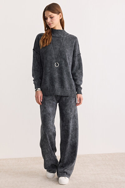 MODA MAÇKA PARK Set de tricotaje din fire organice din bumbac natural, spălat în stil retro