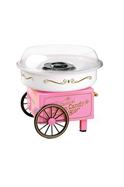 Old Fashioned Aparat de făcut vată de zahăr, Old Fashioned, 500 W, alb/roz