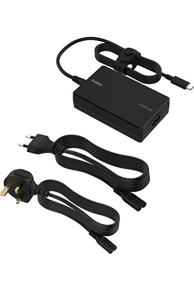 Belkin Connect 100W USB-C Core GaN Power Adapter (UK & EU Cords)