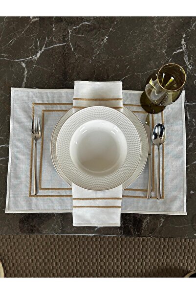 Lucien Home Embroidered American Serviette Set of 2