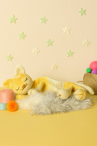 Banvela Handmade Amigurumi Kedi Uyku Arkadaşı | El Yapımı Örgü Bebek Oyuncağı...