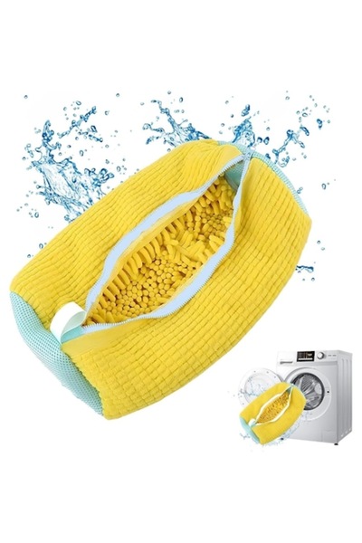 OEM Laundry Bag for Shoes, Yellow, for Washing Machine, with Hidden Zipper