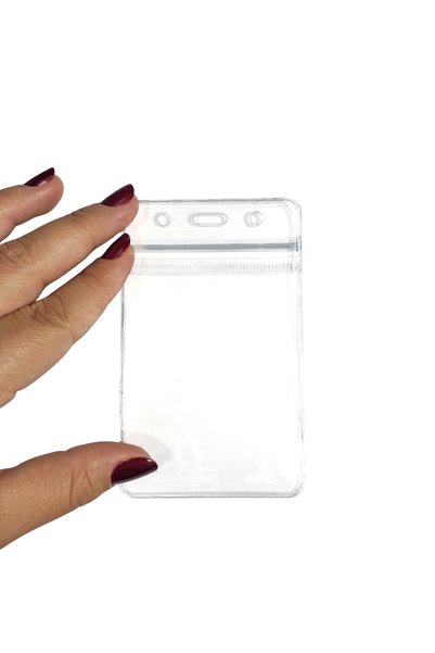 Limmy Protector pentru carduri din PVC pentru insignă de identitate 7x11 cm - 1 bucată