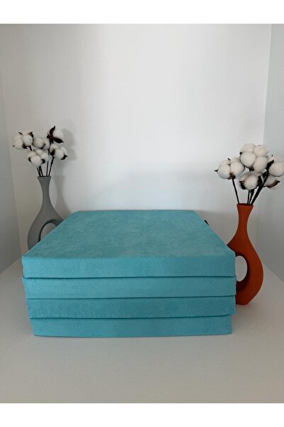 Bykutlay 40CMX40CM+4CM 4'LÜ SÜNGERLİ SANDALYE MİNDERİ ÇIKARILABİLİR KILIF BAĞCIKLI