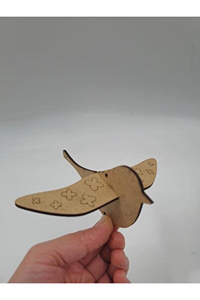 Mu Art Ahşap 15 قطعة من طيور لطيفة رقم 6، رسم خشبي، نشاط فني للمدرسة، مقاس 13 سم