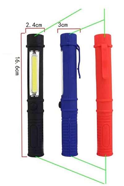 SINGLE SWORD Pilli El Feneri - Kalem Tipi Mıknatıslı Kamp Outdoor El Feneri