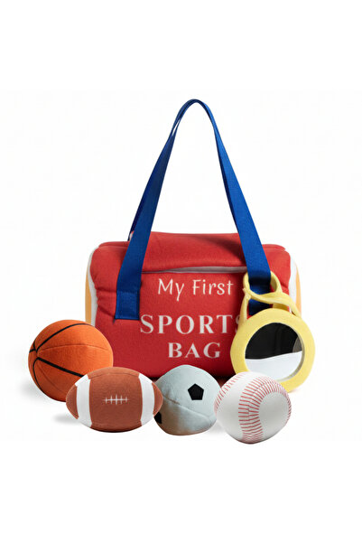 My First Sports Bag–Duyusal Bebek Spor Çanta Seti Yıkanabilir Oyuncak +6ay