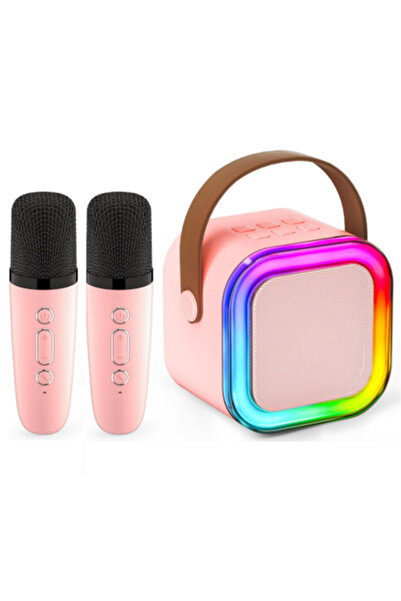 merystyle Mini set karaoke wireless cu 2 microfoane - K12