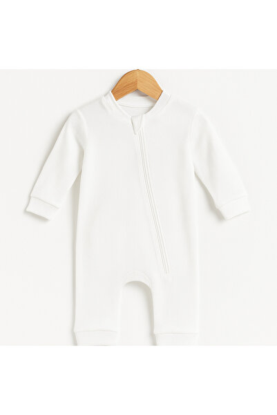 For My Baby Ribbed Jumpsuit with Zipper