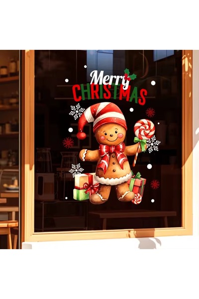 MKARAKAN Autocolant Rvell pentru prăjituri de Crăciun, folosit pe uși, sticlă...