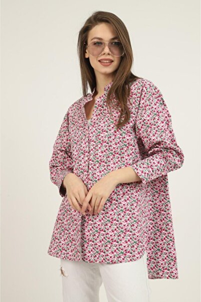 Wear Up Cămașă roșie cu decolteu în V și cu modele