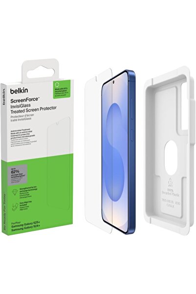 Belkin ScreenForce InvisiGlass Screen Protector for Samsung Galaxy S25+, S24+
