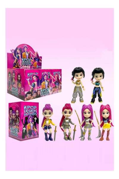 genernic Kpop Demon Hunters Action Figure Home Decor Desk Ornament 6pcs Set (...