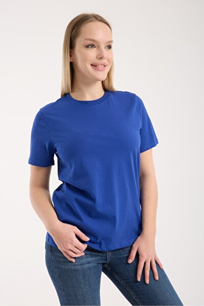 G-FOX Tricou pentru femei bumbac 100% basic cu gât rotund, cu mânecă scurtă, confortabil, cu formă normală, elastic, pentru zi cu zi 6010
