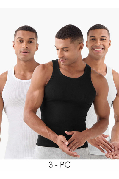 FAV طقم من 3 قطع - صدرية بنسيج الوافل