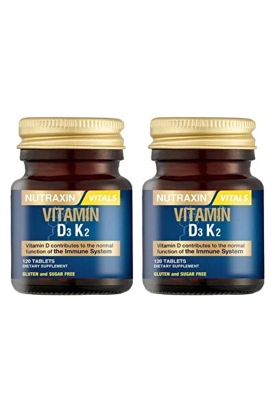 Nutraxin فيتامين D3K2 120 قرص × 2 قطعة