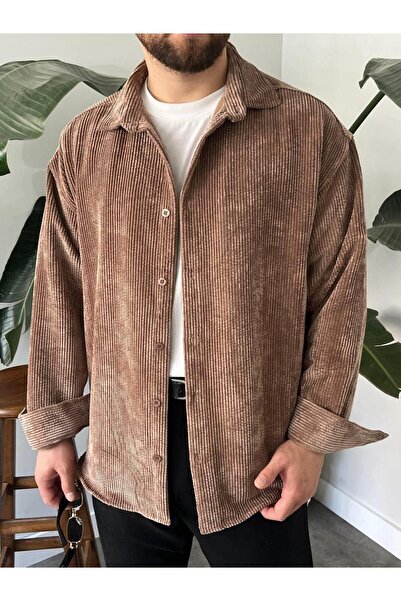 MODA TABA KADİFE FİTİLLİ GÖMLEK