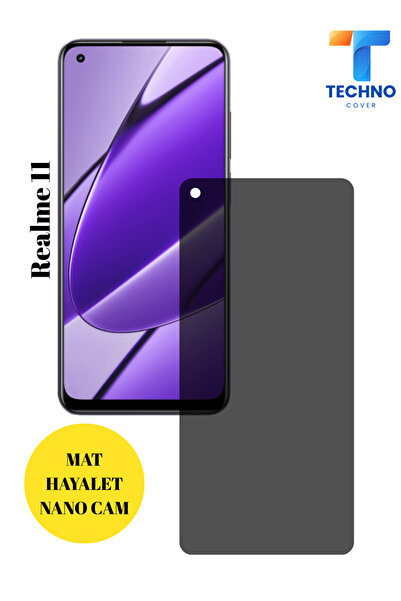 foxpower Realme 11 Hayalet Cam Mat Nano Ekran Koruyucu Darbelere Karşı Dayanı...