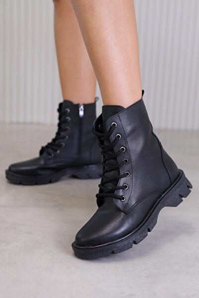 Stil Durağı Mr1047 Model 2 cm Sole New Season Boots Black