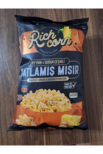 Rich Corn Cheddar Peynir ve Soğan Çeşnili Patlamış Mısır Popcorn 65 GR