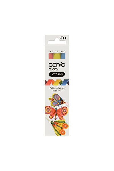 Copic Ciao Marker 3-Piece Layer & Mix Set - Brilliant Palette