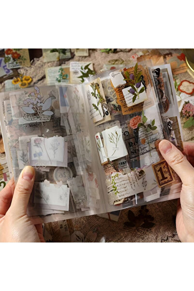 Kolbi Craft 2 Sayfa 12 Adet Şeffaf Vintage Sticker Bullet Journal Scrapbook L...