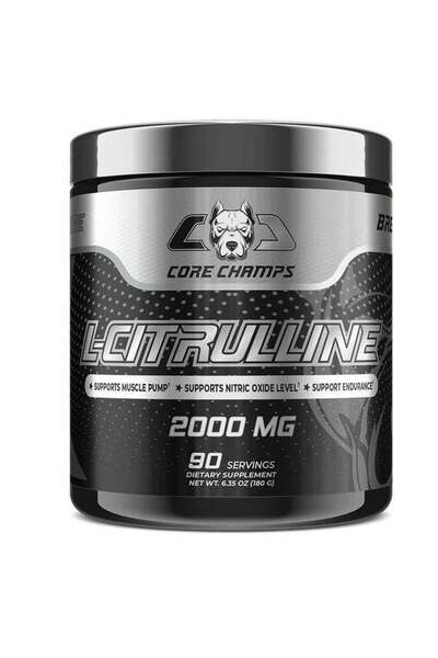 Core Champs إل-سيترولين، مكمل غذائي 2000 ملغ، كورشامبس 180 غرام، 90 حصة