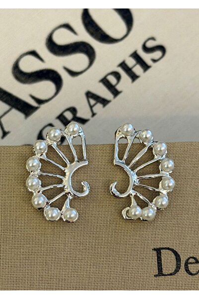 MioArt Women's Bead Detailed Stylish Earrings