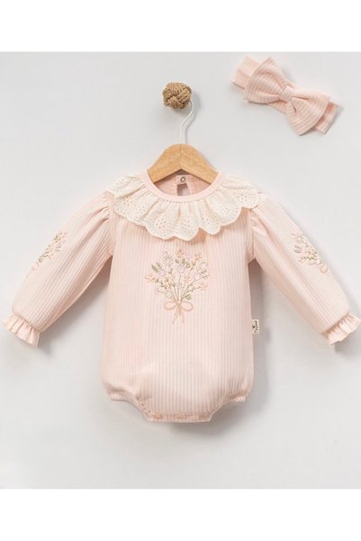 Cherub Baby Flower Bouquet Bow Tie Romper Bodysuit Dress