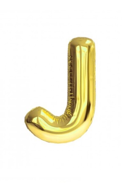 ENG PARTİ DÜNYASI Letter J - Gold Foil Letter Balloon 40 Inch