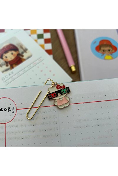 Pinkar Studio Gözlüklük Kitty Kitap Ayracı