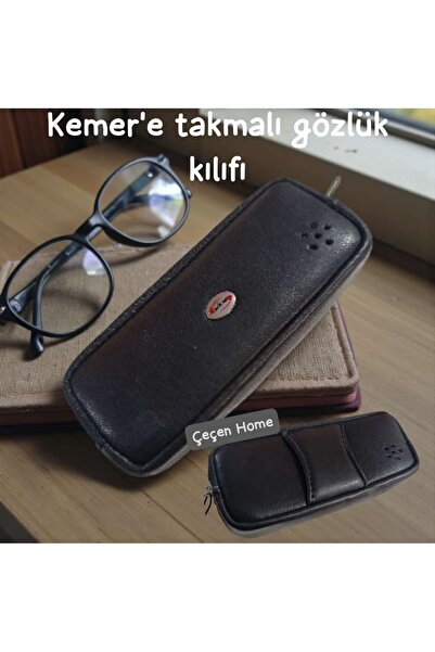 ÇEÇEN HOME Husă pentru ochelari cu curea Geantă pentru ochelari Cutie pentru ...