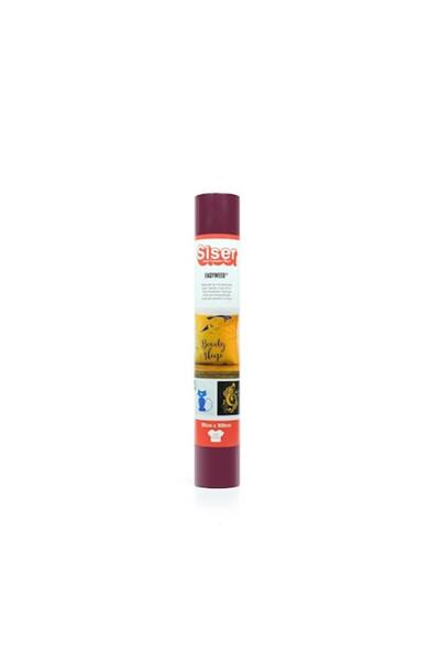 Siser EasyWeed P.S. Film HTV Vinyl Roll, 30x100cm, Color Cranberry