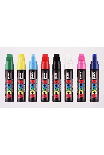 Uni Posca Σετ 8 μαρκαδόρων POSCA PC-17K, μόνιμοι, με φαρδιά άκρη, πολύχρωμοι
