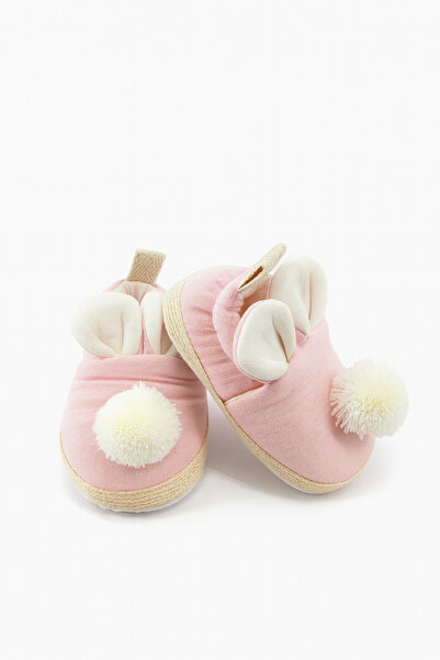 Kiçi Ponponlu Patik Rahat Taban Organik Rahat Taban