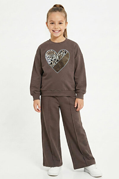 MODANINO Set pentru fete, brodat cu pietre, Flexi B cu imprimeu 2 fire, sus-j...