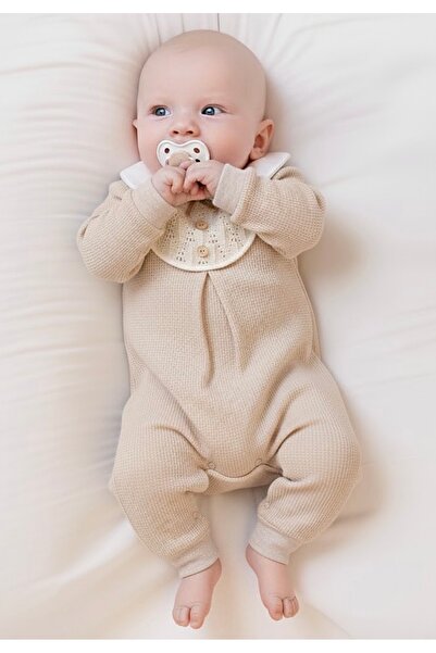 Cherub Baby Adrian Knitwear Detailed Baby Boy Romper