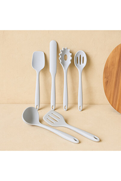 Evanev Arow 6 Parça Silikon Mutfak Seti Bej KOD:6109