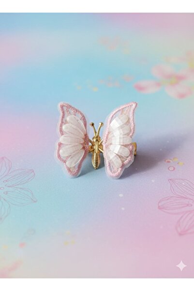 Shiklik Agrafă de păr elegantă, model fluture mobilă, cu pietre