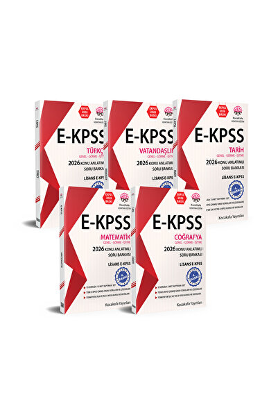 Kocakafa Yayınları EKPSS Lisans Konu Anlatımlı Soru Bankası 5'li Set 2026 Baskı