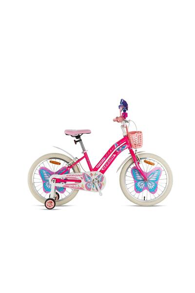 Geroni BUTTERFLY - 16" MTB - 10' - Vitessiz - V.B. - Neon Pembe-Beyaz/Mavi