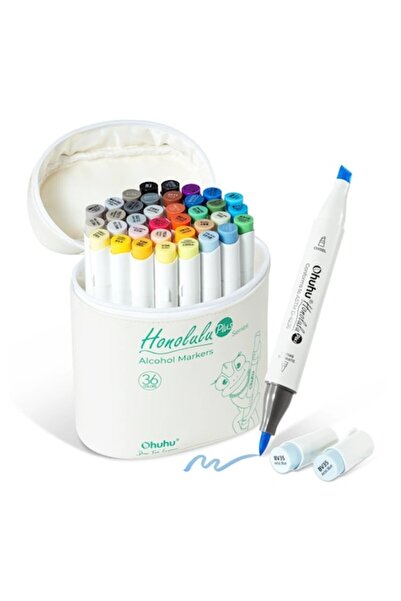 Ohuhu Honolulu Plus Series Supreme – 36 Μαρκαδόροι με Διπλή Άκρη με Βάση το Α...