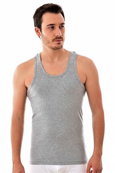 Tutku Erkek Beyaz 6'lı Paket Pamuklu Penye Atlet