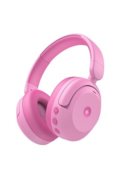 iClever Căști wireless BTH20, anulare activă a zgomotului, redare 60h, roz