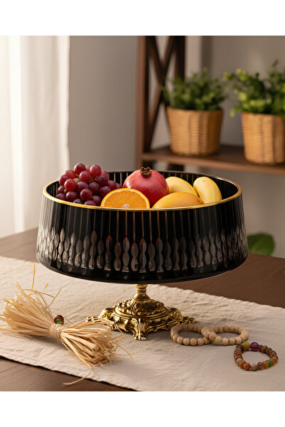 AKDEN STORE Cutting Decor Handcrafted Mercury Verre Series Bowl