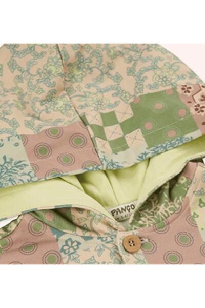 Panço Girl's Buttons  Me Detay Hooded Sweatshirt Gk7009